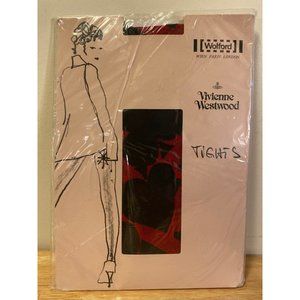 Wolford x Vivienne Westwood Red Poker Tights Womens Size Large